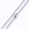 Non-Tarnish 304 Stainless Steel Cable Chains Necklaces NJEW-F226-04P-06-2