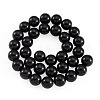 2 Strands 2 Styles Natural Black Onyx(Dyed & Heated) Beads Strands G-TA0003-52-10mm-3