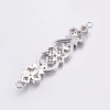 Brass Micro Pave Cubic Zirconia Links X-ZIRC-G125-04P-2