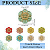 160Pcs 8 Colors Transparent Acrylic Beads TACR-ME0001-04-2