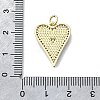 Brass Micro Pave Clear Cubic Zirconia Pendants KK-V010-03G-01-3