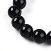 Natural Obsidian Beads Stretch Bracelets BJEW-T022-04A-3