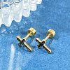 Glitter Cross Ear Fake Plugs EJEW-H105-30G-3