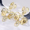 Alloy & Iron & Imitation Pearl Stud Earrings EJEW-M075-09G-5