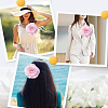 1Pc Flower Polyester Brooches JEWB-CN0001-08C-4