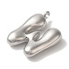 Non-Tarnish Ion Plating(IP) 304 Stainless Steel Pendants STAS-M017-08P-23-2