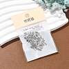 SHEGRACE Brass Micro Pave Clear Cubic Zirconia Pendants X-XGRQ2C103-409P-6