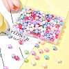 200Pcs Opaque Acrylic Beads TACR-FS0001-50-8