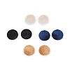 Velvet Cloth Fabric Covered Cabochons WOVE-X0001-22-1