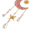Natural Rose Quartz Chips Moon Crystal Suncatcher RN-T001-01B-3