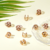 10Pcs Stainless Steel Spiral Pad Cuff Earrings EJEW-HS0001-03RG-5