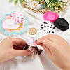 20Pcs 5 Styles Plastic Mini Western Cowboy Cowgirl Hat DOLL-CP0001-05-3