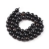 Natural Black Tourmaline Beads Strands G-F666-05-8mm-4