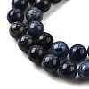 Natural Grade AA Dumortierite Quartz Round Bead Strands G-P075-43-4mm-6