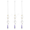 3Pcs Alloy Planet Moon Hanging Ornaments HJEW-TA00367-1
