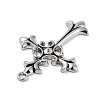 Cross Alloy Rhinestone Pendants FIND-U006-15AS-06-2