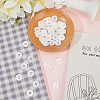 60Pcs Natural Shell Buttons BUTT-WR0001-33-4