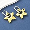 Star Brass Hoop Earrings for Women EJEW-U057-06C-03GP-2