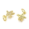 Brass Micro Pave Cubic Zirconia Pendants KK-K300-11G-2