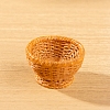 Resin Bamboo Rattan Miniature Basket Ornaments PW-WG81F97-05-1