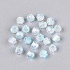 Transparent Spray Painted Glass Beads LS-EGLA-N018-4mm-06-2