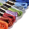 8 Skeins 8 Colors 6-Ply Polyester Embroidery Floss OCOR-M009-01A-01-2