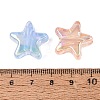 UV Plating Transparent Acrylic Beads OACR-Q204-07-3