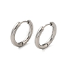Tarnish Resistant 304 Stainless Steel Hoop Earrings LS-EJEW-P177-P-22-1