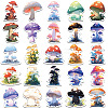 50Pcs Mushroom PVC Waterproof Self-Adhesive Stickers STIC-P014-03-3