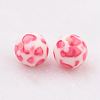 Spray Painted Resin Beads LS-GLAA-F049-A17-2