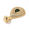Brass Micro Pave Cubic Zirconia Pendants KK-H433-47G-4