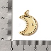 Brass Micro Pave Clear Cubic Zirconia Pendants KK-K419-12G-3