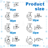 7 Styles Stainless Steel Tube Bails STAS-PH0006-32-4