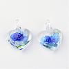 Handmade Luminous Lampwork Pendants LAMP-R136-04A-1