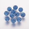 Polymer Clay Rhinestone Beads X-RB-K050-10mm-C23-1