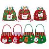7Pcs 7 Style Christmas Non-woven Fabrics Candy Bags Decorations ABAG-SZ0001-16-9