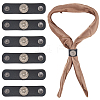 6Pcs PU Leather with Alloy Scarf Clips FIND-CL0001-84B-7