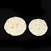 Handmade Reed Cane/Rattan Woven Beads WOVE-T006-022-2