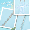 Metal Full Crystal Rhinestone Horse Eye Bridal Waist Belts for Wedding Dress AJEW-WH20080-65C-S-5
