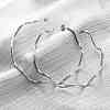 304 Stainless Steel Wavy Stud Earrings EJEW-R028-02P-3