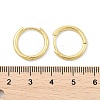 Brass Huggie Hoop Earrings X-KK-D160-55G-4