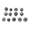 Engraved 304 Stainless Steel Beads STAS-H263-17AS-1
