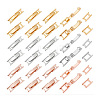 24Pcs 6 Styles Brass Fold Over Clasps FIND-PH0021-50-7