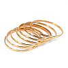 201 Stainless Steel Bangle Sets BJEW-O115-24-1