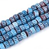 Handmade Millefiori Glass Beads Strands LAMP-T021-27A-04-1