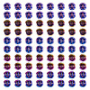 100Pcs 5 Styles Electroplated Glass Bead GLAA-TA0002-95B-1