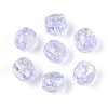 Handmade Foil Lampwork Beads Strands FOIL-T008-01C-2