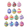28Pcs 14 Colors Printed Alloy Pendants FIND-CJ0002-88-1