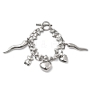 304 Stainless Steel Double-strand Bracelets BJEW-G758-01P-4