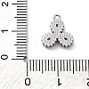 304 Stainless Steel Cubic Zirconia Pendants STAS-R141-02P-06-3